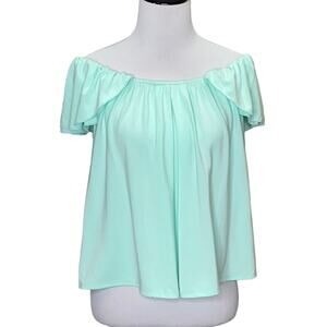 Naked Princess Amanda Tulip Sleeve Top Mint NWT